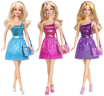 Barbie Glitz Bambole Con Abiti, Scarpe E Braccialetto Scintillanti - Image 7 of 9