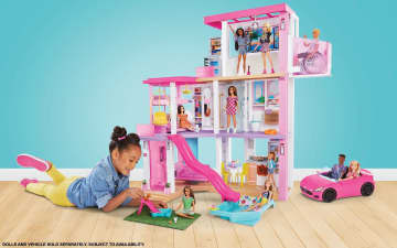 Me and Daisy at the Barbie Dream House