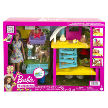 Barbie Coffret Barbie À La Ferme, Poupée Barbie Brune - Image 6 of 6