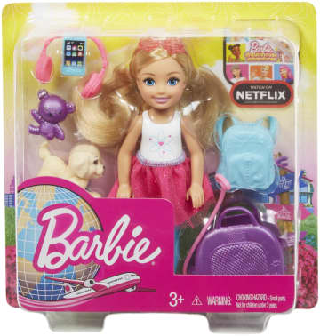Barbie – Poupée Chelsea Voyage