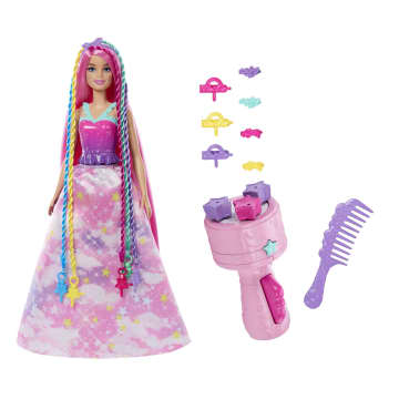 Κούκλα Και Αξεσουάρ Barbie Πριγκίπισσα Ονειρικά Μαλλιά Με Εργαλείο Για Πλεξίδες