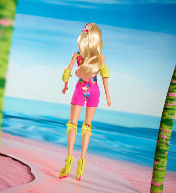 Die Barbie-Puppe Zum Film, Margot Robbie Als Barbie, Inlineskating-Sammelpuppe Mit Gymnastikanzug, Biker-Shorts Und Inlineskates