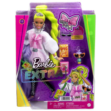 Barbie Extra Doll with Neon Green Hair and Pet Parrot - Image 6 of 7