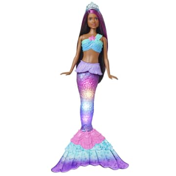 Barbie Dreamtopia Sirena Afroamericana Con Luces De Colores