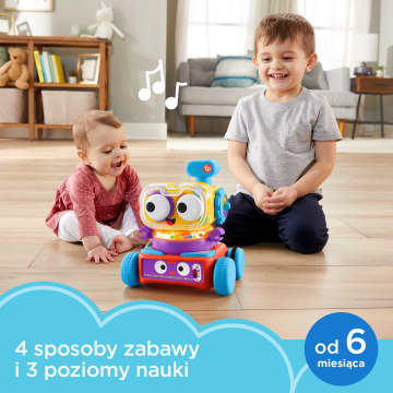 Fisher-Price® Uczący Przyjaciel Robot 4 w 1 Educkacyjna zabawka w polskiej wersji językowej
