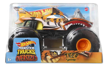 Hot Wheels Monster Trucks Tiger Shark Coche de juguete todoterreno