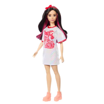 Barbie Fashionista Doll - Red Mesh Dress