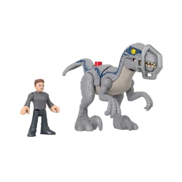 Imaginext - Jurassic World - Coffret Blue En Fuite - Figurines Pour Enfants - 3 Ans Et +