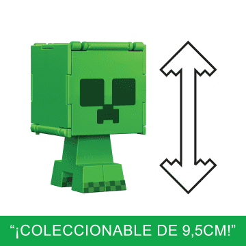 Minecraft Figura De Acción 2 En 1 Surtida Flippin Figs Creeper Y Creeper Cargado