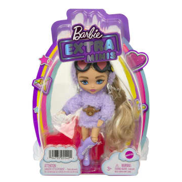 Barbie Extra Minis Bambola N. 4 (14 Cm) Con Abito, Accessori E Piedistallo