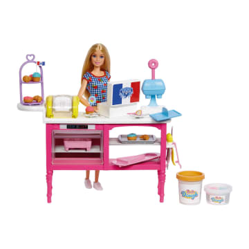 Barbie Doll and Accessories, Malibu Doll and 18 Pastry-Making Pieces, It Takes Two Café - Image 1 of 7