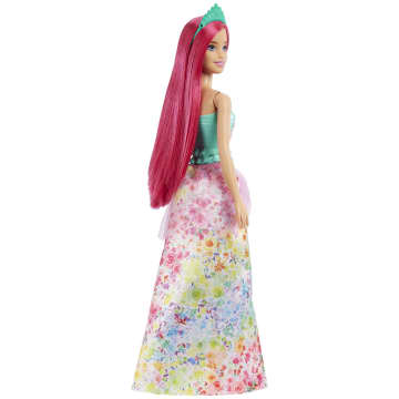 Barbie Real Rubia Con Corona Rosa - Imagen 5 de 6