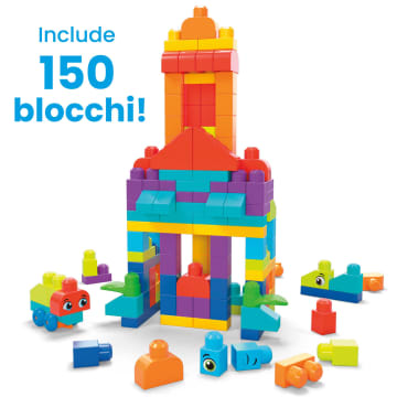 Mega Bloks Sacca Eco Grande 150 Pezzi