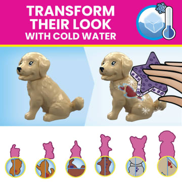 MEGA Barbie Color Reveal Train 'n Wash Pets - Image 5 of 7