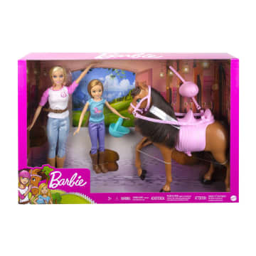 Набор игровой Barbie Барби и Стейси с лошадью