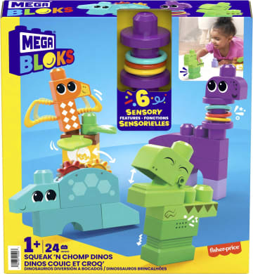 Mega Bloks - Dinos Couic Et Croq’ - Jouet De Construction - 1 Ans Et + - Imagen 6 de 7