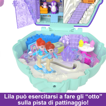 Polly Pocket Cofanetto Dolce Pinguino, Giocattolo Da Viaggio, Bambole E Playset