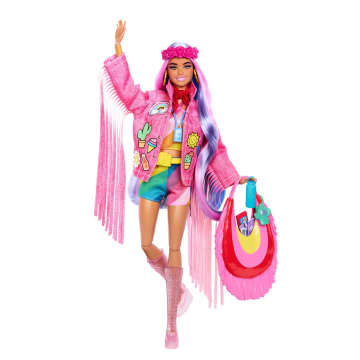 Barbie Extra Fly con ropa de desierto, muñeca Barbie con temática de viajes - Imagen 1 de 6