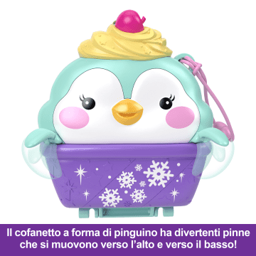 Polly Pocket Cofanetto Dolce Pinguino, Giocattolo Da Viaggio, Bambole E Playset