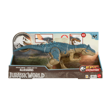 Jurassic World Furia Spietata Allosauro, Dinosauro Giocattolo Con Mossa D'Attacco E Suoni - Image 6 of 6