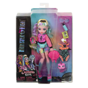 Monster High - Lagoona Blue Avec Piranha De Compagnie - Poupée - 4 Ans Et + - Imagen 6 de 6