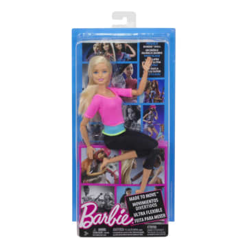 Barbie® Sonsuz Hareket Bebeği, Sarışın - Siyah Taytlı