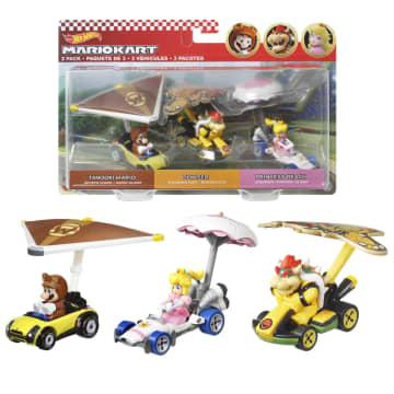 Hot Wheels Super Mario Character Car 3-Pack Collection