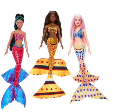 Disney The Little Mermaid Ariel and Sisters Fashion Doll Set with 7 Mermaid Dolls - Image 5 of 6