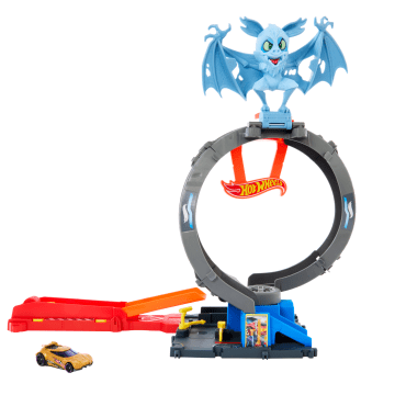 Hot Wheels City Bat Loop Attack Playset With 1:64 Scale Toy Car