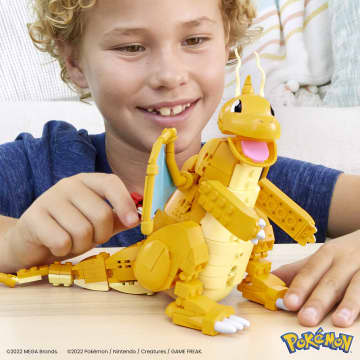 Mega Pokémon Μεγάλη Φιγούρα Dragonite Με Κίνηση Σετ Κατασκευών Για Παιδιά (388 Τμχ.)