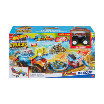 Conjunto De Juego 5 Alarm Rescue Color Shifters De Monster Trucks Arena Smashers De Hot Wheels - Imagen 6 de 6