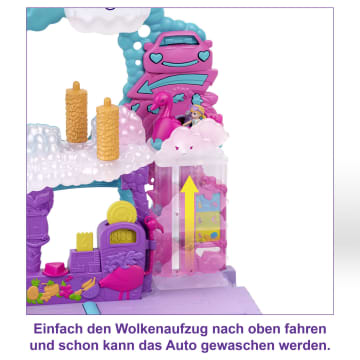 Polly Pocket Pollyville Flamingo-Spaß Autowaschanlage Spielset - Image 4 of 7