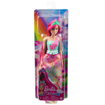 Barbie Real Rubia Con Corona Rosa - Imagen 6 de 6