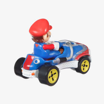 Hot Wheels - Assortiment Coffret 4 Véhicules Mario Kart - Petite Voiture - 3 Ans Et +