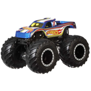 Hot Wheels Monstertrucks, Schaal 1:64, 2-Pack Met Speelgoedvoertuigen, 1 Gegoten Truck En 1 Auto - Image 5 of 12