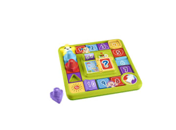 Fisher-Price Fantasiebordspel met muziek voor baby's, Leerplezier Puppy Spelletjesbord, meertalige versie - Image 1 of 6