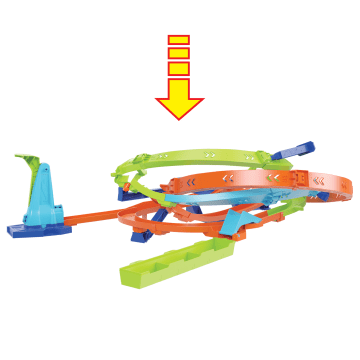 Hot Wheels Action Pista Para Coches De Juguete Ciclón Looping Extremo