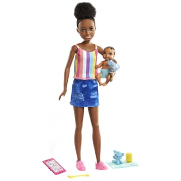 Barbie Skipper Babysitters Inc. Doll & Accessories Sets With 9-In / 22.86-Cm Babysitter Doll, Baby Doll & 4 Themed Accessories - Image 6 of 10