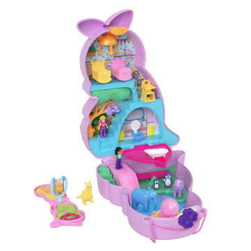 Polly Pocket Mini Toys, Wearable Purse Compact Playsets with 2 Dolls - Image 8 of 10