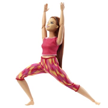 Barbie Made To Move Puppe (Rothaarig) Im Roten Yoga Outfit