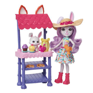 Enchantimals City Tails Bauernmarkt Spielset mit Hasenmädchen Becker Bunny Puppe - Bild 4 von 6