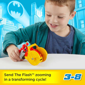 Fisher-Price Imaginext DC Super Friends Head Shifters The Flash & Speed Force Cycle - Image 2 of 6