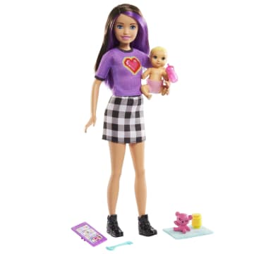 Barbie - Coffret Skipper Baby-Sitter Poupées Et Accessoires - Poupée Mannequin - 3 Ans Et + - Imagen 1 de 6