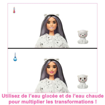 Barbie Cutie Reveal Snowflake Sparkle Et Costume D’Ours Polaire Doux - Image 3 of 8