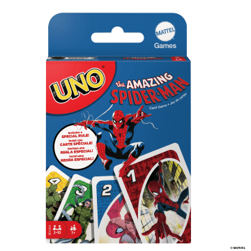 Uno The Amazing Spider-Man Card Game For Kids, Adults & Family Night Inspired By Marvel Comic Book Series