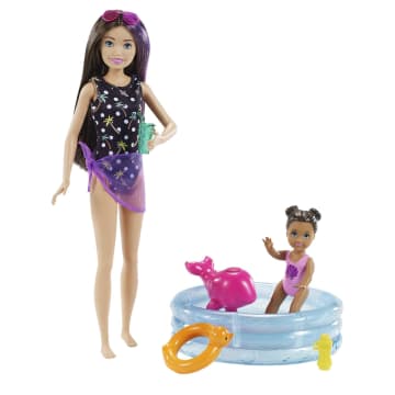 Barbie Skipper Babysitter Inc Speelset – kleuter & Zwembad accessoires - Image 1 of 6