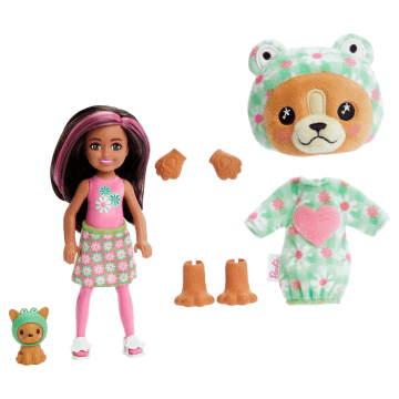 Barbie Chelsea Cutie Reveal Serie Disfraces Perro Rana - Imagen 6 de 6