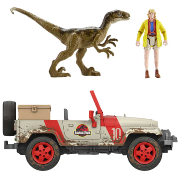 Pack Con Figura De La Dra. Ellie Sattler De Parque Jurásico De La Colección Legacy De Jurassic World