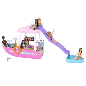 Barbie Boot Met Zwembad En Glijbaan, Droomboot Speelset En Accessoires - Imagen 2 de 6