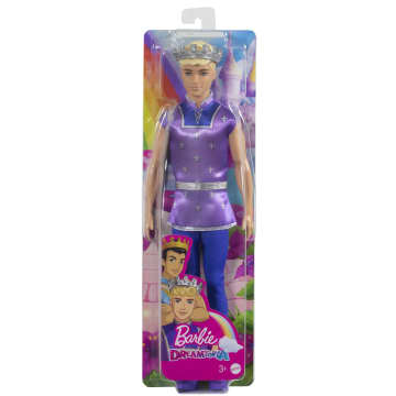 Barbie - Ken Prince blond avec couronne - Poupée Mannequin - 3 ans et +